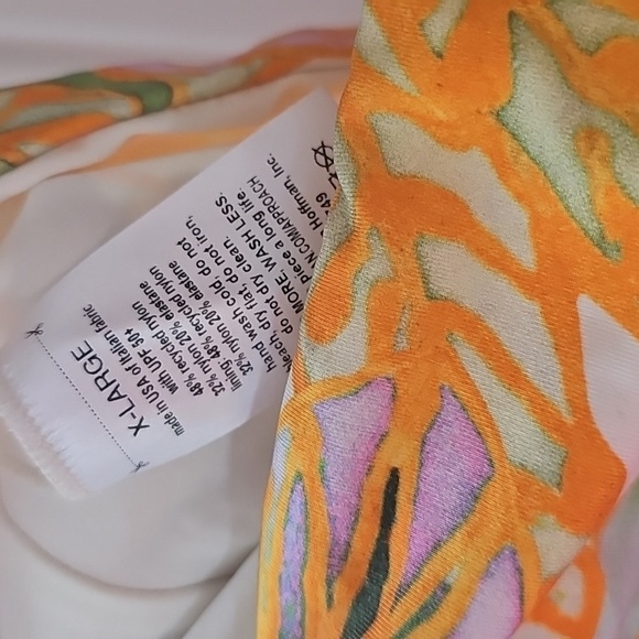 NWOT Mara Hoffman Kia One Piece Swimsuit In Wisteria Print Size XL - Picture 5 of 8